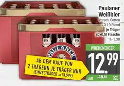 Edeka Paulaner weißbier Angebot