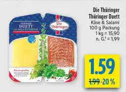 diska Die thüringer thüringer duett käse & salami Angebot