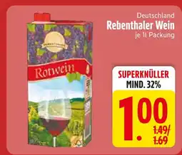 Edeka Rebenthaler rotwein Angebot