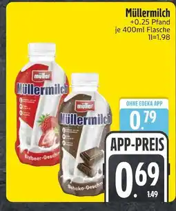 Edeka Müllermilch erdbeer-geschmack Angebot