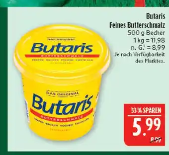 Marktkauf Butaris feines butterschmalz Angebot