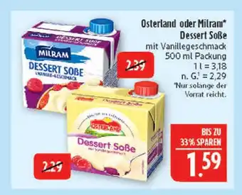 Marktkauf Milram dessert soße vanille-geschmack Angebot