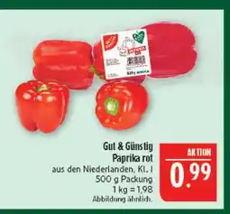 Marktkauf Gut & günstig paprika rot Angebot