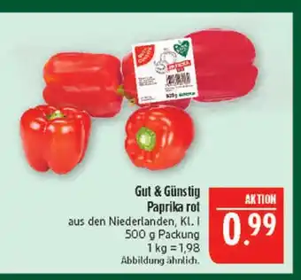 Marktkauf Gut & günstig paprika rot Angebot