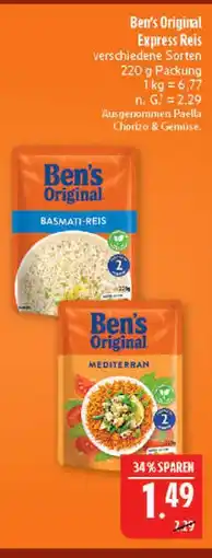 Marktkauf Ben's original express reis basmati Angebot