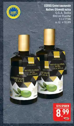 Marktkauf Edeka genussmomente natives olivenöl extra g.g.a. sicilia Angebot