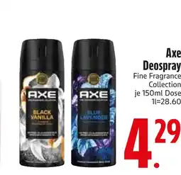 Edeka Axe black vanilla deospray Angebot