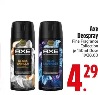 Edeka Axe black vanilla deospray Angebot
