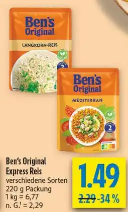 diska Ben's original langkorn-reis Angebot