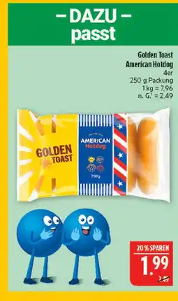 Marktkauf Golden toast american hotdog Angebot