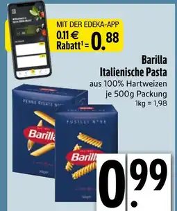 Edeka Barilla italienische pasta penne rigate Angebot