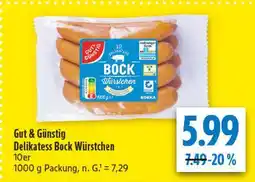 diska Gut und günsting delikatess bock wirstchen Angebot