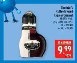 Marktkauf Sheridan's coffee layered liqueur original Angebot