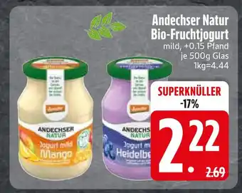 Edeka Andechser natur bio-fruchtjogurt mango Angebot