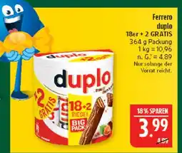 Marktkauf Ferrero duplo Angebot