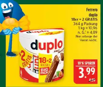 Marktkauf Ferrero duplo Angebot