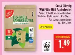 Marktkauf Gut & günstig wwf bio-müll papierbeutel Angebot