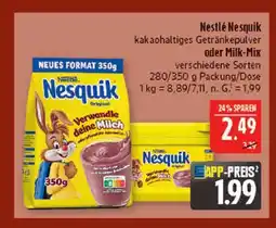 Marktkauf Nestlé nesquik kakaohaltiges getränkepulver Angebot