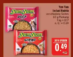 Marktkauf Yum yum duck instant nudeln Angebot