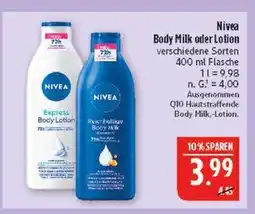 Marktkauf Nivea express body lotion Angebot