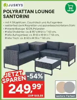 Marktkauf Juskys polyrattan lounge santorini Angebot