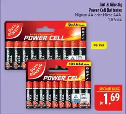 Marktkauf Gut & günstig power cell batterien mignon aa Angebot