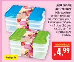 Marktkauf Gut & günstig aufschnittbox Angebot