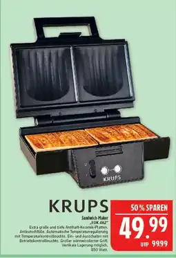 Marktkauf Krups sandwich-maker fdk 462 Angebot