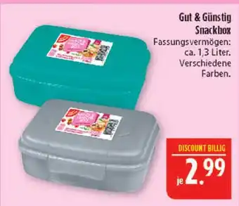 Marktkauf Gut & günstig snackbox Angebot