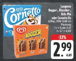 Edeka Langnese nogger mix Angebot