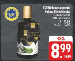 Edeka Edeka genussmomente natives olivenöl extra g.g.a. sicilia Angebot