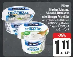 Edeka Milram frischer schmand Angebot