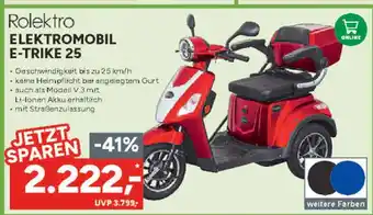 Marktkauf Rolektro elektromobil e-trike 25 Angebot
