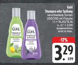 Edeka Guhl shampoo oder spülung Angebot