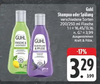 Edeka Guhl shampoo oder spülung Angebot