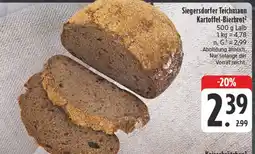 Edeka Siegersdorfer teichmann kartoffel-bierbrot Angebot