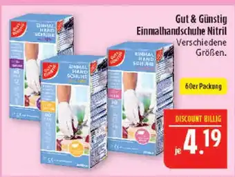 Marktkauf Gut & günstig einmalhandschuhe nitril Angebot