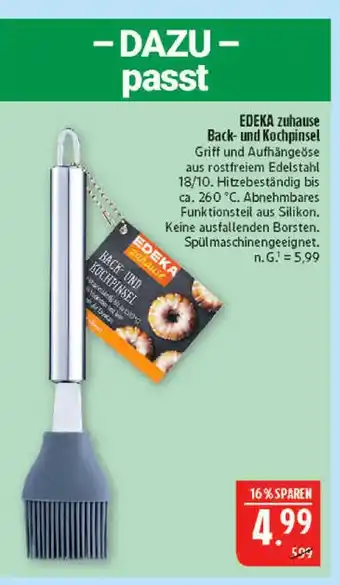 Marktkauf Edeka zuhause back- und kochpinsel Angebot