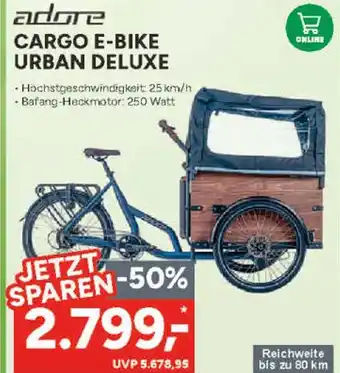 Marktkauf Adore cargo e-bike urban deluxe Angebot