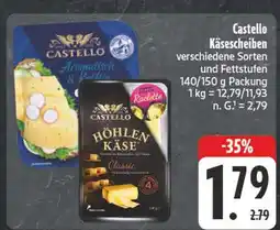 Edeka Castello käsescheiben Angebot