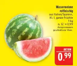 Marktkauf Wassermelone rotfleischig Angebot