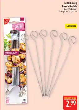 Marktkauf Gut & günstig schaschlikspieße Angebot