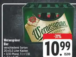 Edeka Wernesgrüner wernesgrüner bier Angebot