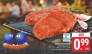 Edeka Schweinerückensteaks Angebot
