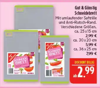 Marktkauf Gut & günstig schneidebrett Angebot