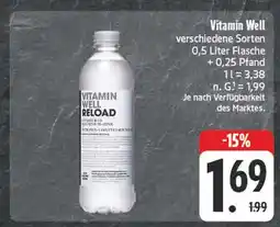 Edeka Vitamin well verschiedene sorten Angebot