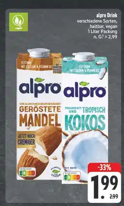 Edeka Alpro geröstete mandel drink Angebot