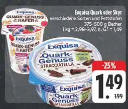 Edeka Exquisa quark-genuss mit hafer waldbeere Angebot
