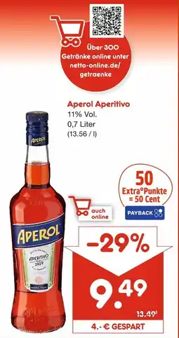 Netto Marken-Discount Aperol aperol aperitivo Angebot