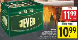 Edeka Jever bier Angebot